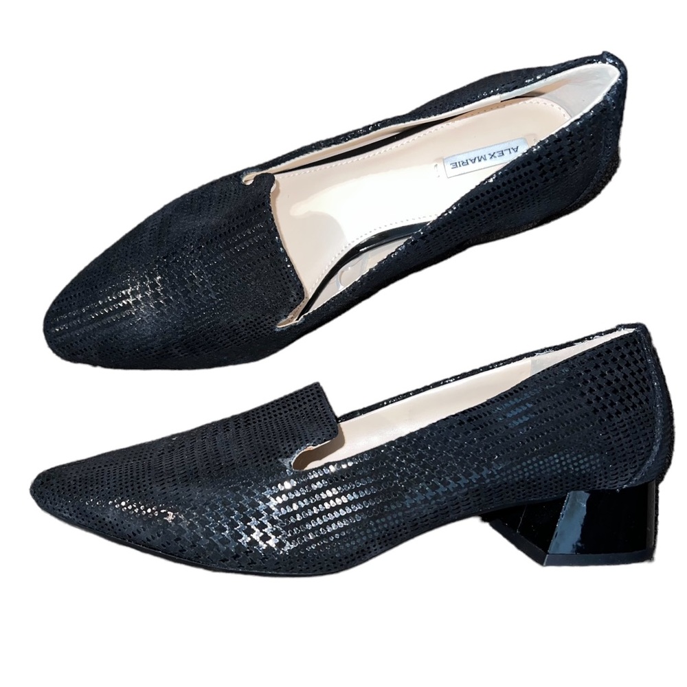 Alex Marie Black Block Heels